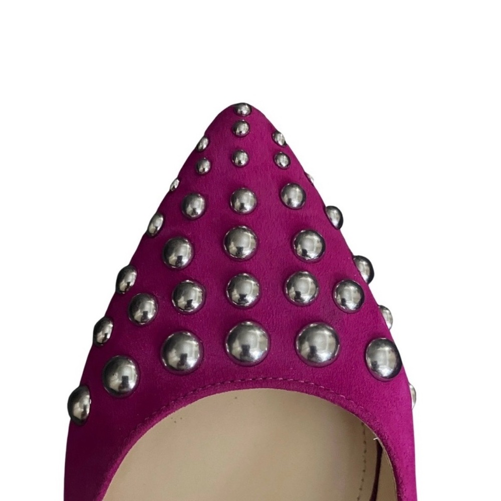 Nine West “Adalyn” Fuchsia Studded Flats - Picture 8 of 10